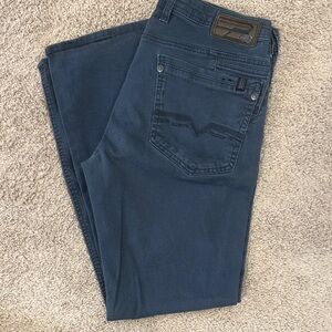 Buffalo David Bitton Men's Navy Straight Jeans